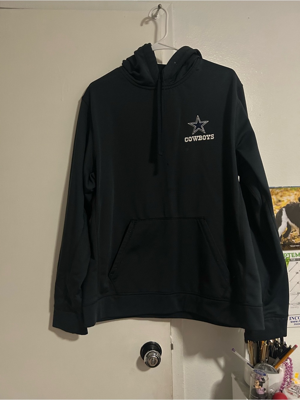 NFL Cowboys Black Pullover Hoodie with Star Logo